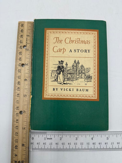 VTG 1941 The Christmas Carp A Story by Vicki Baum Hardcover Book /rb