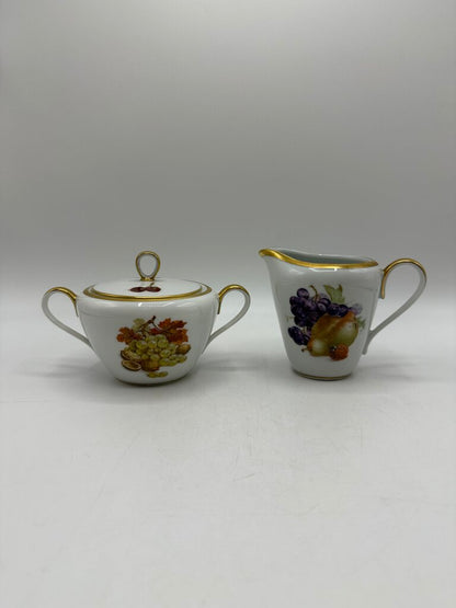 E&R Golden Crown ORCHARD Harvest Bavaria Sugar & Creamer /roh