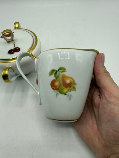 E&R Golden Crown ORCHARD Harvest Bavaria Sugar & Creamer /roh