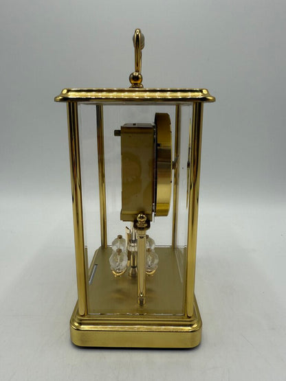 VTG Loricron Quartz Clock Brass 6.5”Tall Battery Works Germany /ro