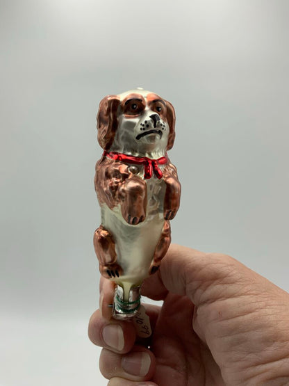 Old World Christmas Ornament Set of 3 Dogs Clip Ons /rw