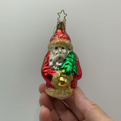 Old World Christmas Ornaments Thanksgiving Turkey & Santa /rw