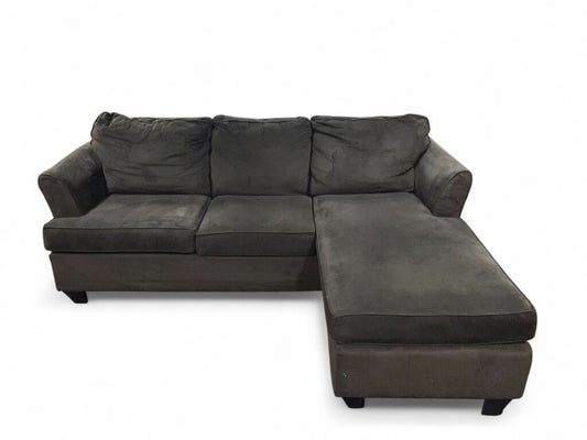 Dark Brown L Shaped Couch