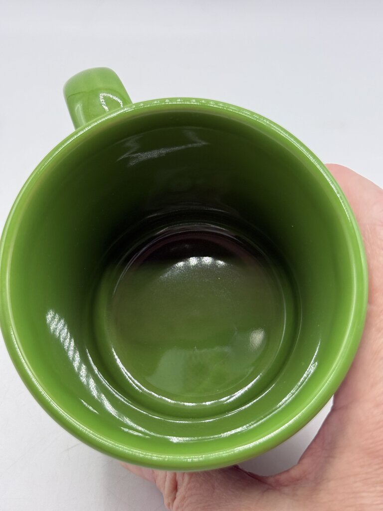 VTG Fiestaware Halloween Shamrock Green Witch Java Mug 12 oz. /rb