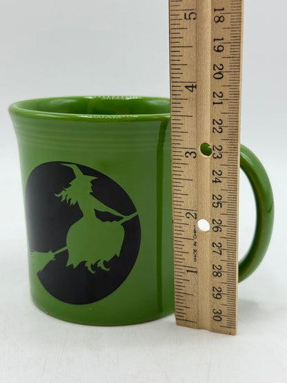 VTG Fiestaware Halloween Shamrock Green Witch Java Mug 12 oz. /rb