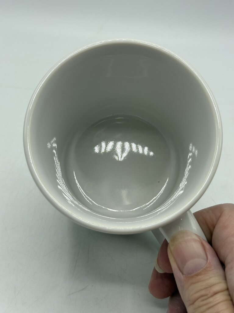 Fiestaware Halloween Java Mug White w/Black Trio of Dancing Skeletons /rc