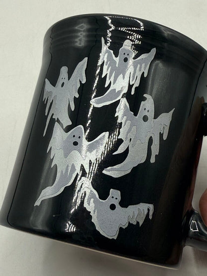 Fiestaware Halloween Java Mug Slate Gray 5 Dancing Ghosts /rb
