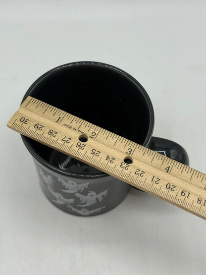 Fiestaware Halloween Java Mug Slate Gray 5 Dancing Ghosts /rb