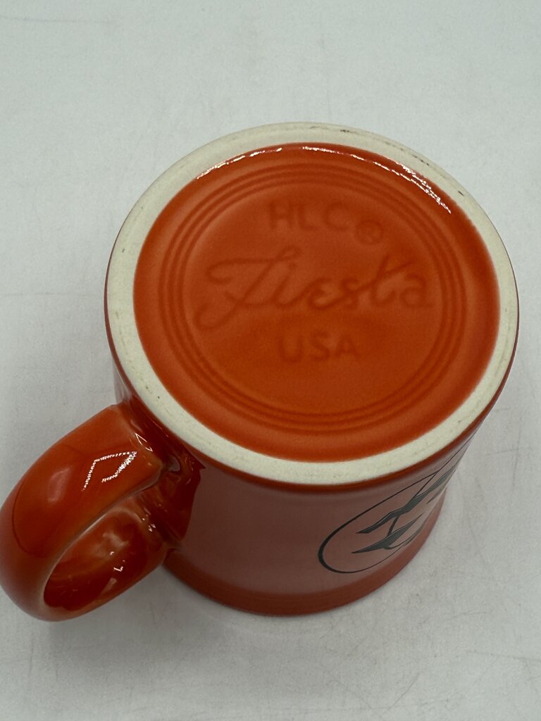 Fiestaware Halloween Happy Pumpkin Face Java Mug Persimmon Orange /rb