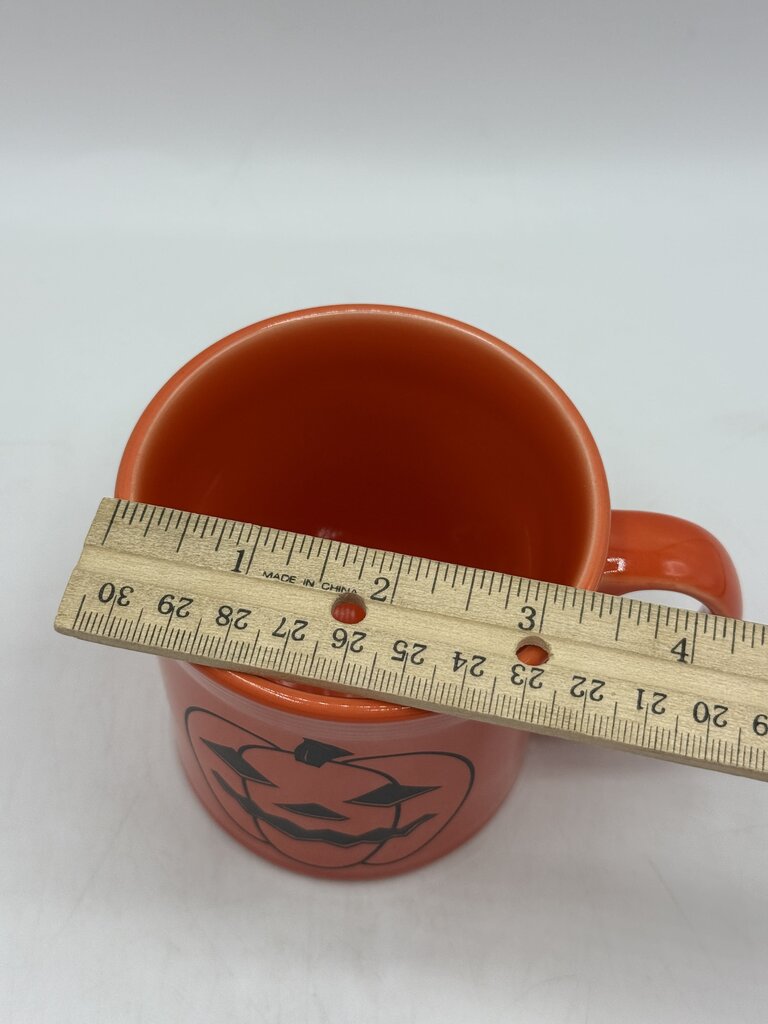 Fiestaware Halloween Happy Pumpkin Face Java Mug Persimmon Orange /rb