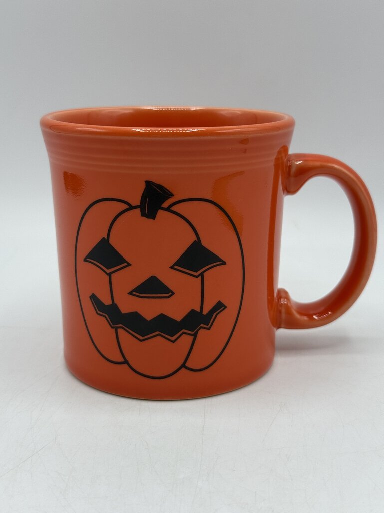 Fiestaware Halloween Happy Pumpkin Face Java Mug Persimmon Orange /rb