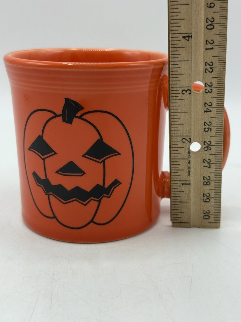 Fiestaware Halloween Happy Pumpkin Face Java Mug Persimmon Orange /rb