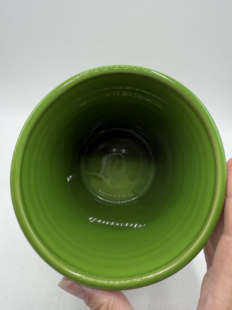 Vtg. Fiesta Shamrock Green Utensil Crock /rb