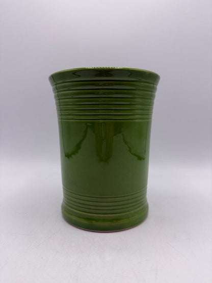 Vtg. Fiesta Shamrock Green Utensil Crock /rb