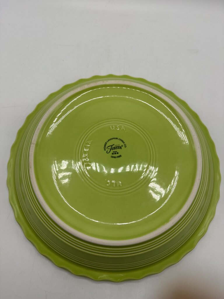 Fiesta Pie Serving Plate Chartreuse Green 10 1/4” /rb
