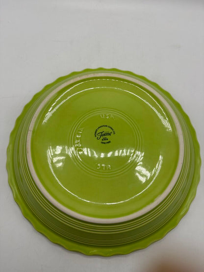 Fiesta Pie Serving Plate Chartreuse Green 10 1/4” /rb