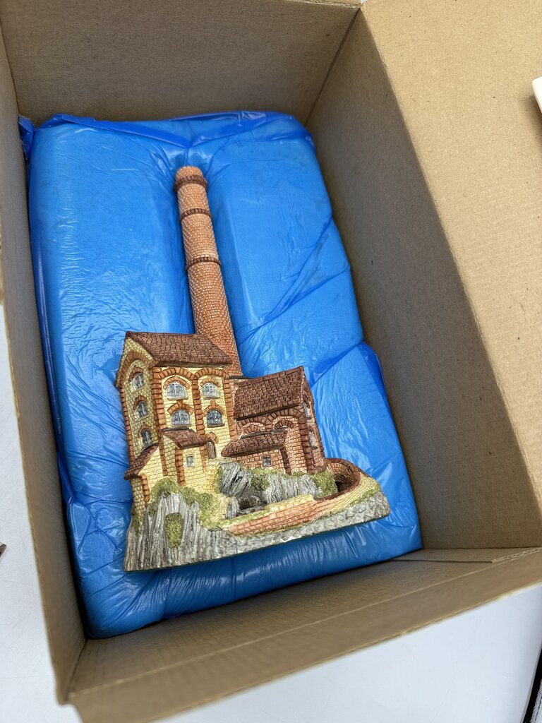 Vintage 1987 David Winter Cottage Derbyshire Mill The Midlands Collection w/Box Signed /rw