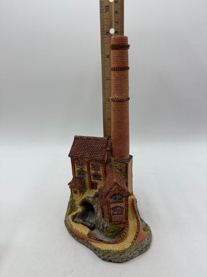 Vintage 1987 David Winter Cottage Derbyshire Mill The Midlands Collection w/Box Signed /rw