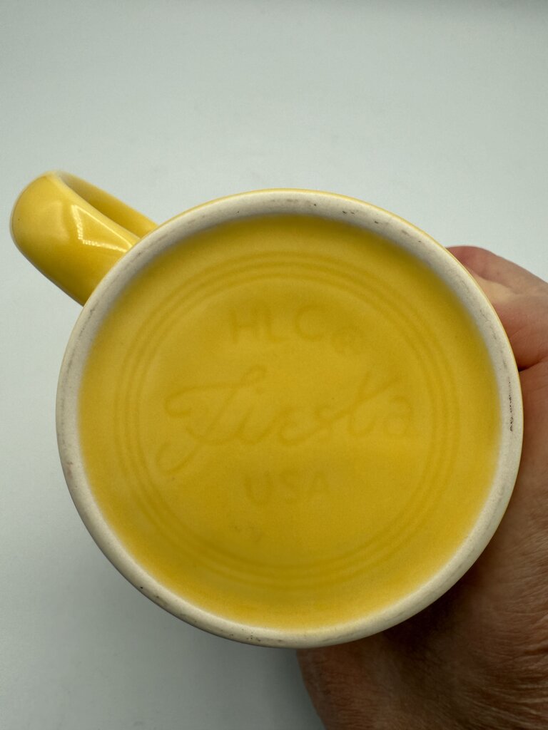 HLC Fiesta Sunflower Yellow Halloween Owl Coffee/Tea Mug /rc