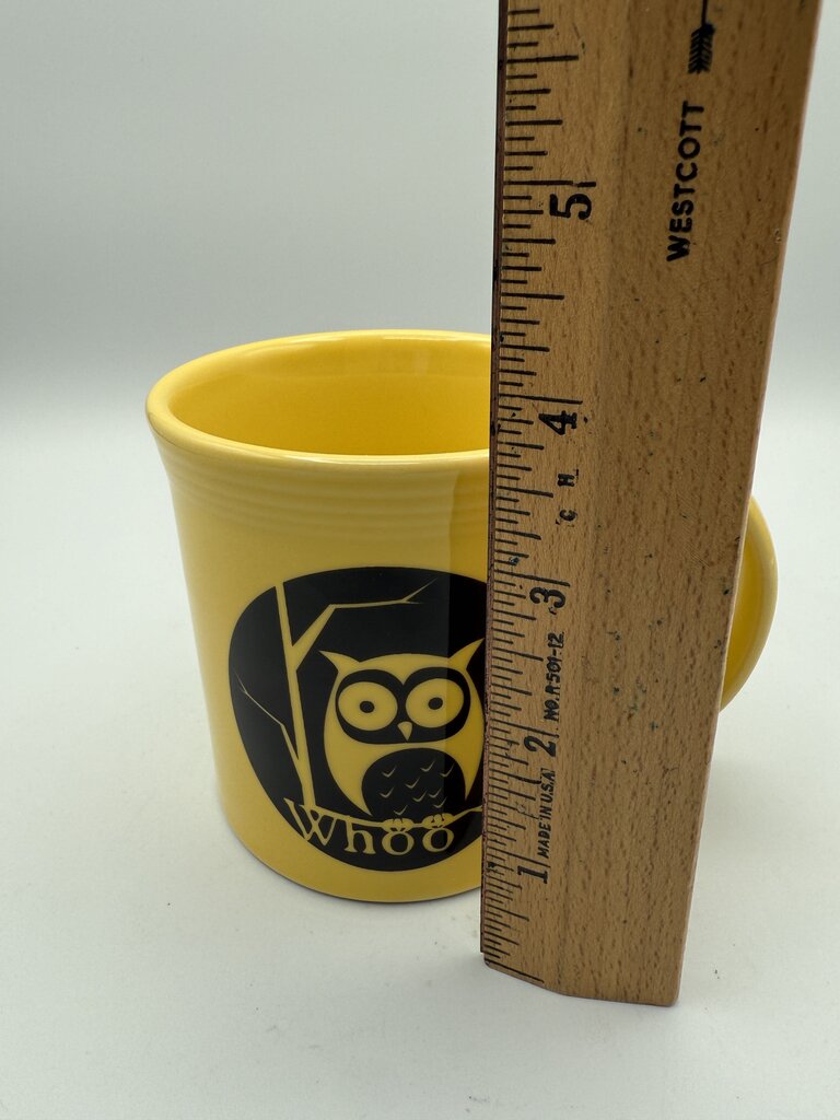 HLC Fiesta Sunflower Yellow Halloween Owl Coffee/Tea Mug /rc