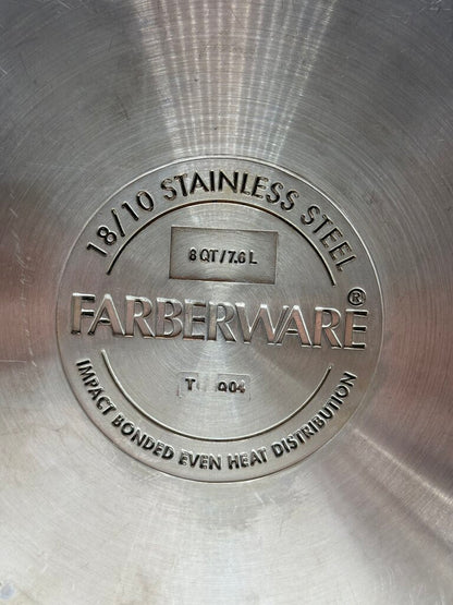 Farberware 18/10 StainlessSteel Stock Pot 8 Quart /rw
