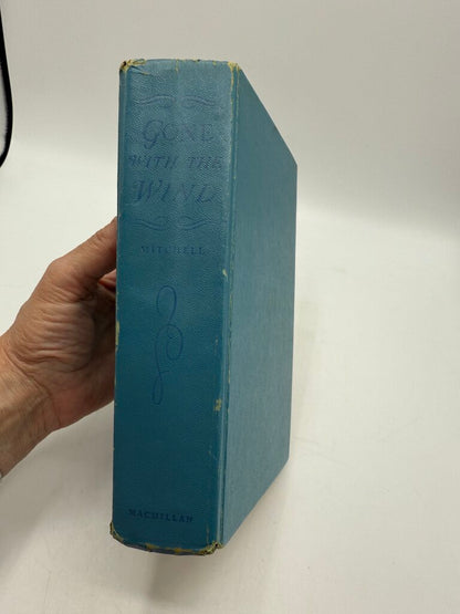 1936 Hardcover Book “Gone With The Wind” Blue Cover /rb