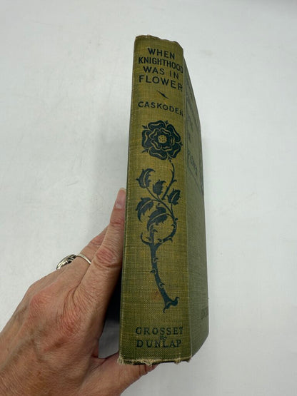 1901 Hard Cover Book “When Knighthood Was In FlowerPower” by Edwin Caskoden /rb