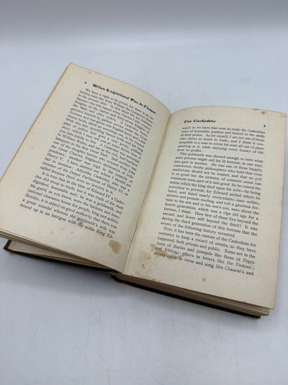 1901 Hard Cover Book “When Knighthood Was In FlowerPower” by Edwin Caskoden /rb
