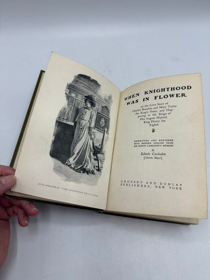 1901 Hard Cover Book “When Knighthood Was In FlowerPower” by Edwin Caskoden /rb
