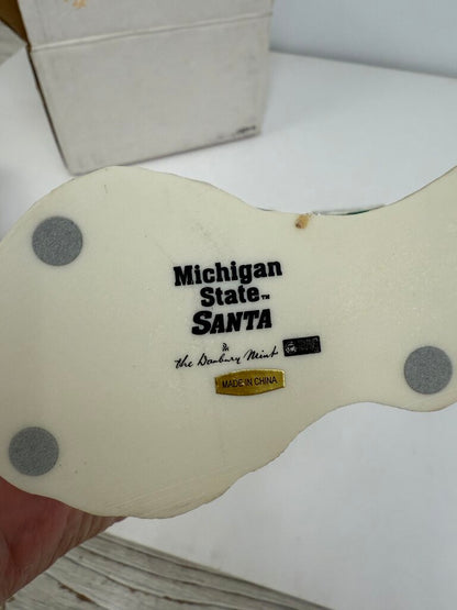 MSU Santa Figurine Danbury Mint 9” Tall /rw