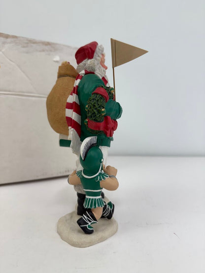 MSU Santa Figurine Danbury Mint 9” Tall /rw