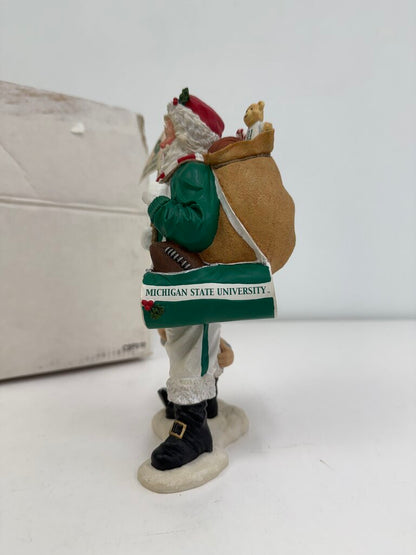 MSU Santa Figurine Danbury Mint 9” Tall /rw