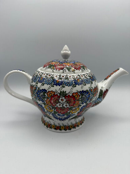 Polish Pottery Hand Painted Tea Pot by Wanar Klocek /ro