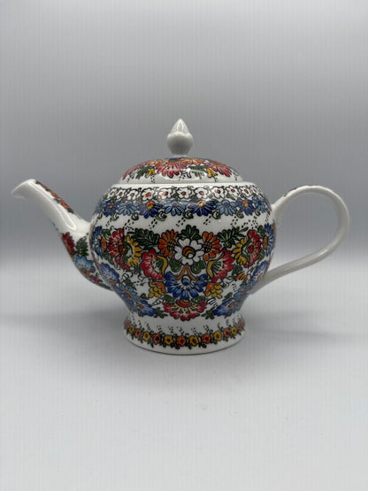 Polish Pottery Hand Painted Tea Pot by Wanar Klocek /ro