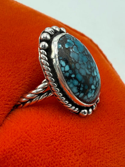 Sterling Silver Turquoise Stone Ring size 10 /ro