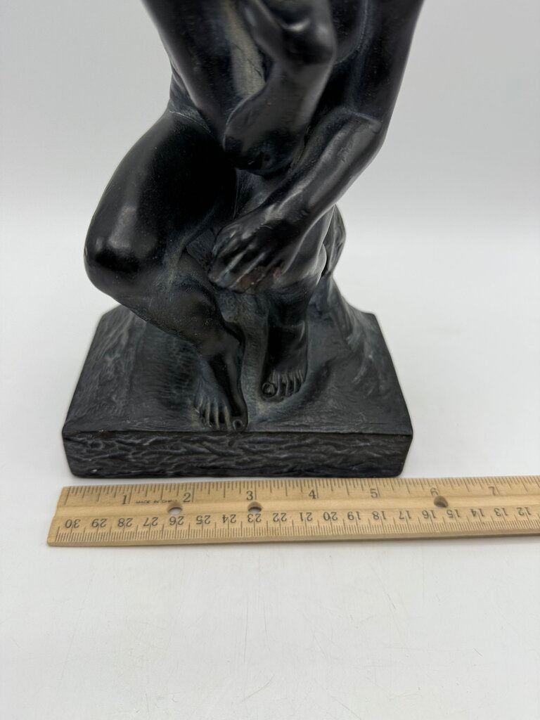 Vintage Rodin’s “The Thinker” Chalkware Statue Esco Prod. /ro