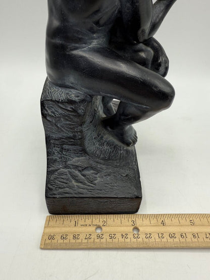 Vintage Rodin’s “The Thinker” Chalkware Statue Esco Prod. /ro