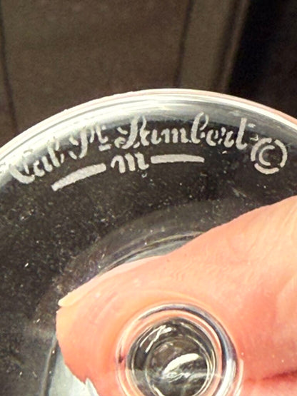 Set of 8 Val St Lambert Crystal Cordial Glasses /ro