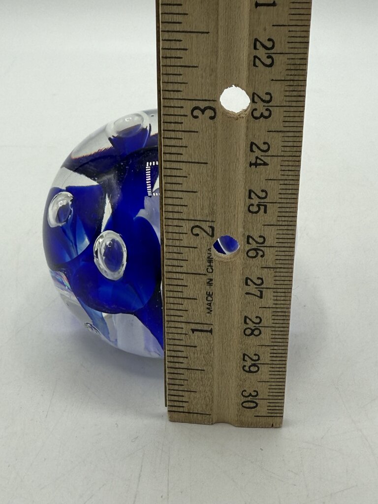 VTG Joe St. Clair Colbalt Blue Trumpet Flower Controlled Bubble /ro