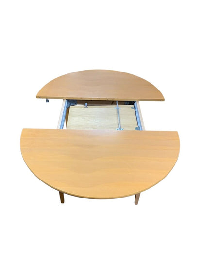 Round Danish Built In Leaf's Table No Chairs