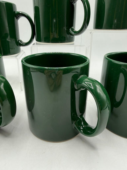 Waechtersbach Solid Color Hunter Green Mugs Set of 6 /rb
