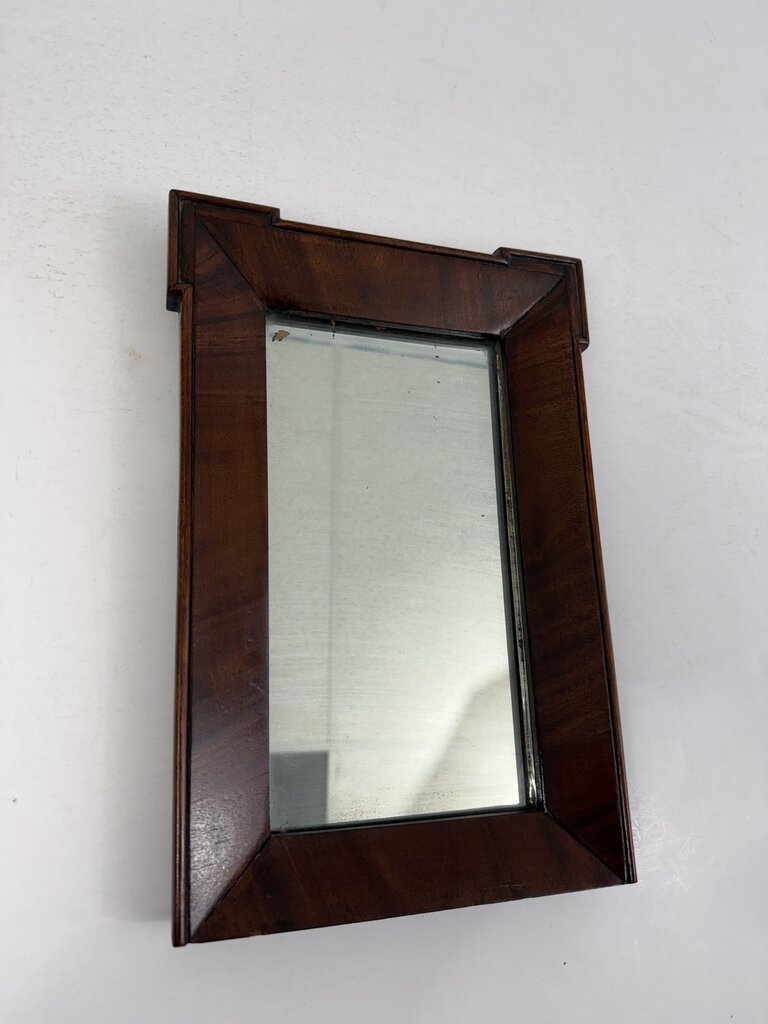 Antique Dresser Top Wood Framed Mirror 13.5” x 8.75” /roh