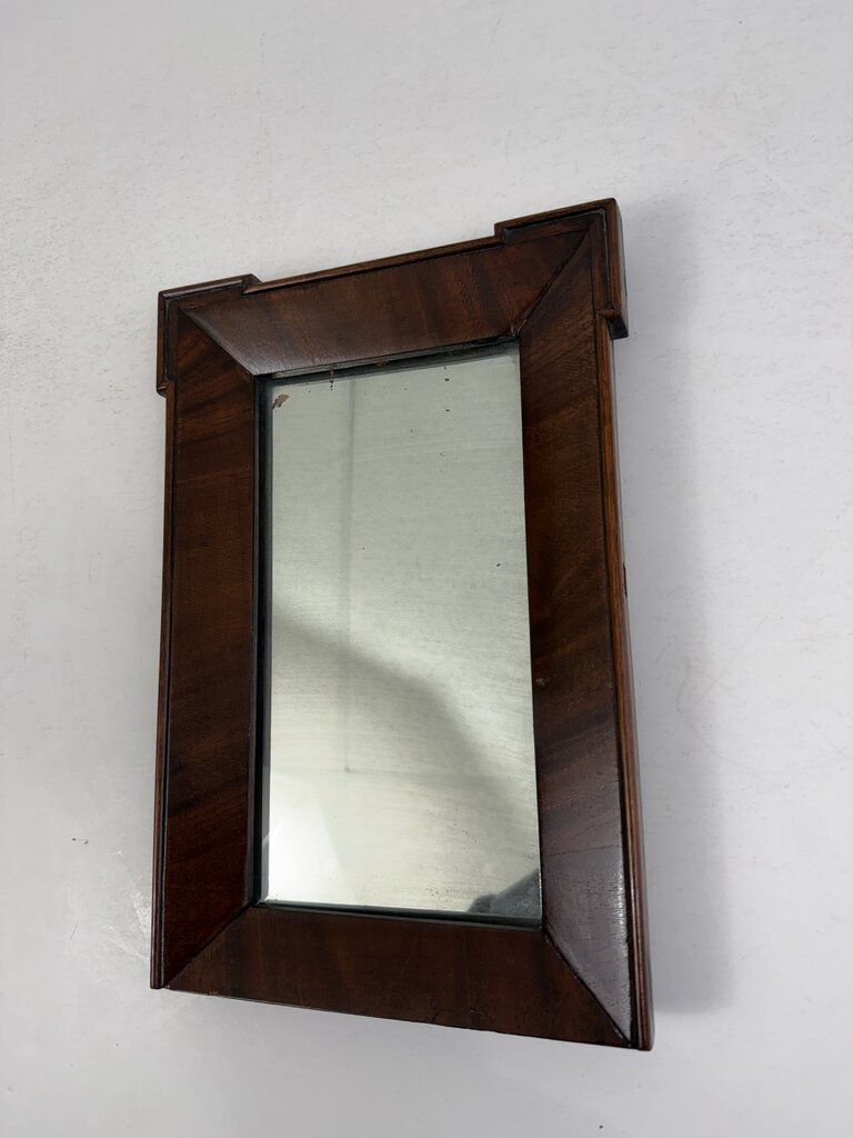 Antique Dresser Top Wood Framed Mirror 13.5” x 8.75” /roh