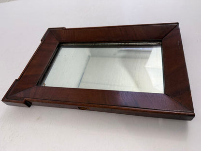 Antique Dresser Top Wood Framed Mirror 13.5” x 8.75” /roh