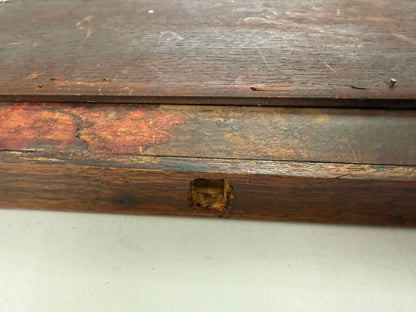 Antique Dresser Top Wood Framed Mirror 13.5” x 8.75” /roh