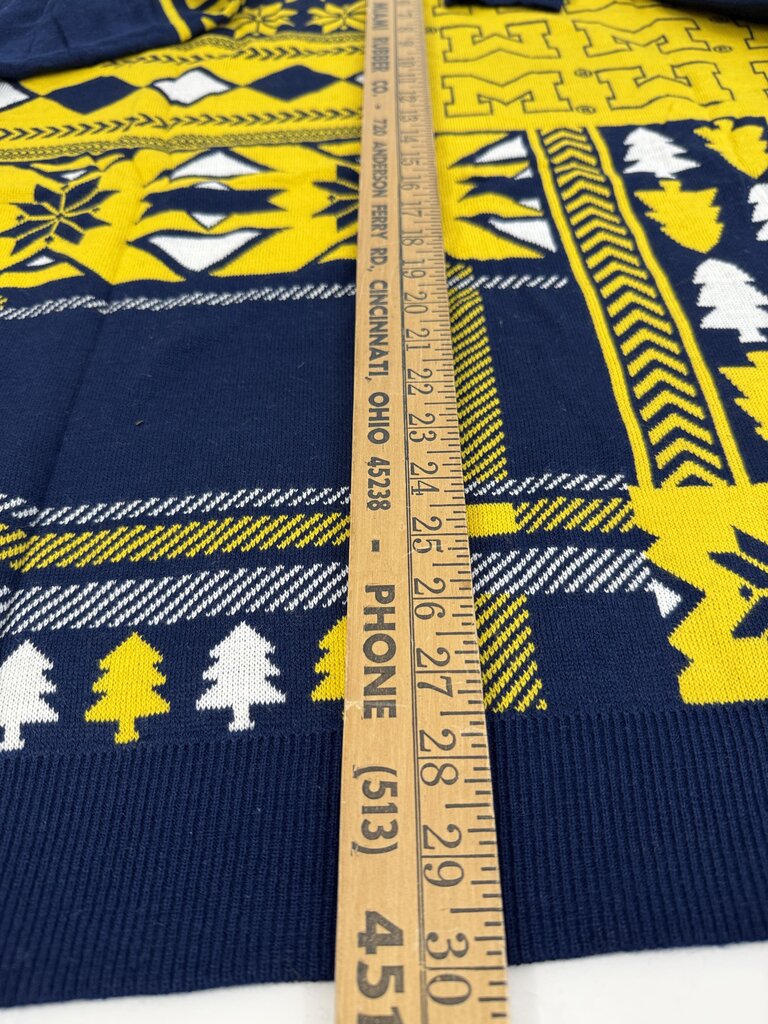 Klew Men’s Michigan Wolverines Long Sleeve Holiday Ugly Sweater Double XL New /rb