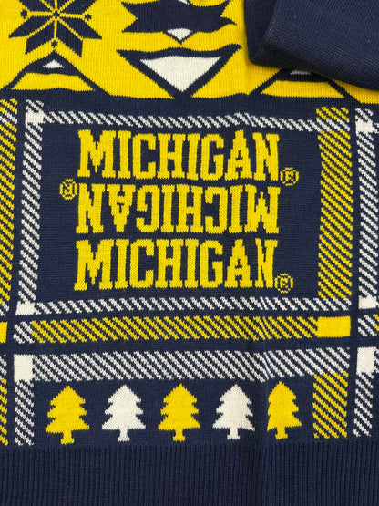 Klew Men’s Michigan Wolverines Long Sleeve Holiday Ugly Sweater Double XL New /rb