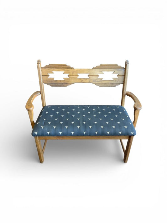 Western Style Upholstered Bench
