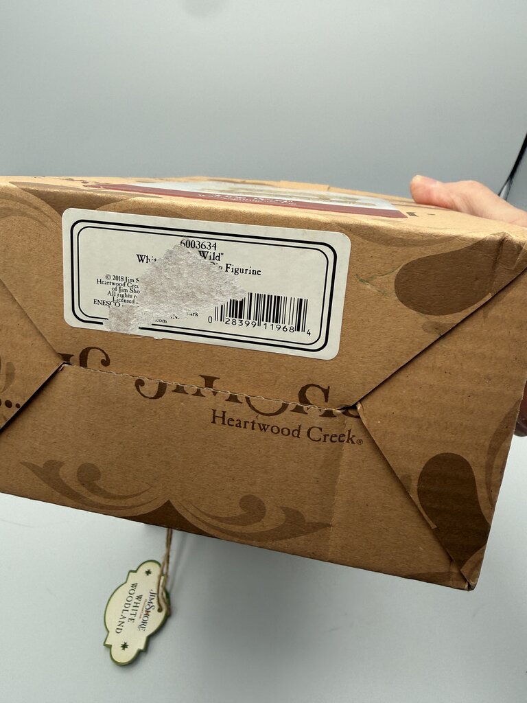 Jim Shore Hog Wild White Farmhouse Pig Figurine w/box /rw