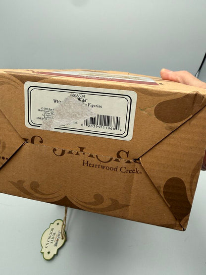 Jim Shore Hog Wild White Farmhouse Pig Figurine w/box /rw